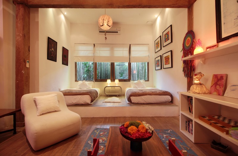 For Annual / Monthly rental - Luxury modern huge  villa with rice field view in quiet spot Canggu - Bali