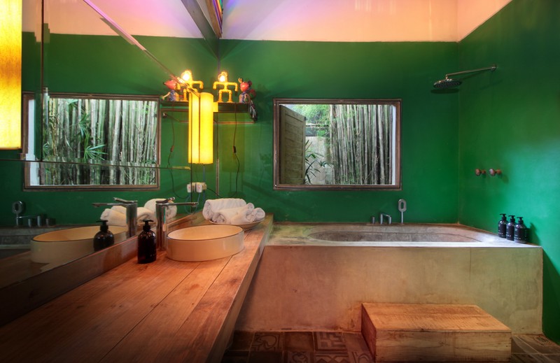 For Annual / Monthly rental - Luxury modern huge  villa with rice field view in quiet spot Canggu - Bali