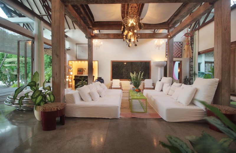 For Annual / Monthly rental - Luxury modern huge  villa with rice field view in quiet spot Canggu - Bali