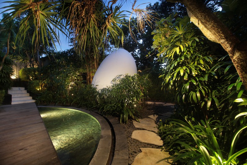 For Annual / Monthly rental - Luxury modern huge  villa with rice field view in quiet spot Canggu - Bali