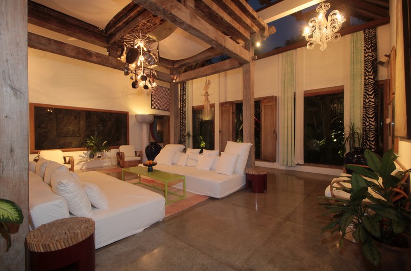 For Annual / Monthly rental - Luxury modern huge  villa with rice field view in quiet spot Canggu - Bali