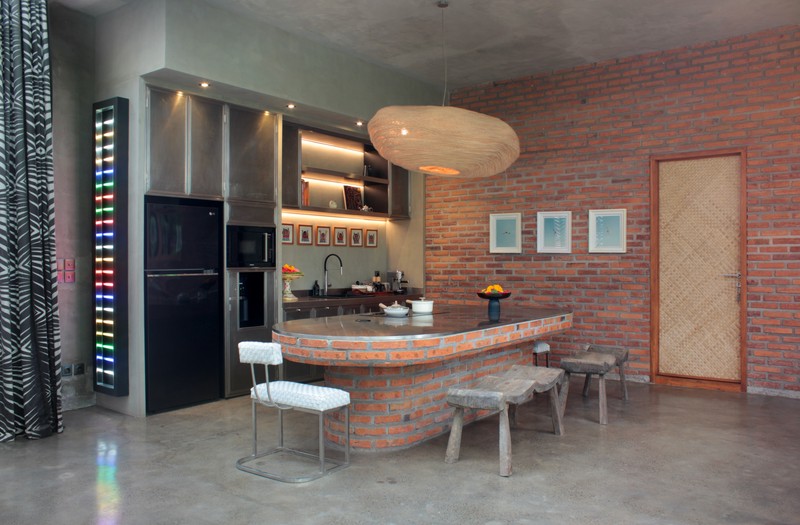 For Annual / Monthly rental - Luxury modern huge  villa with rice field view in quiet spot Canggu - Bali