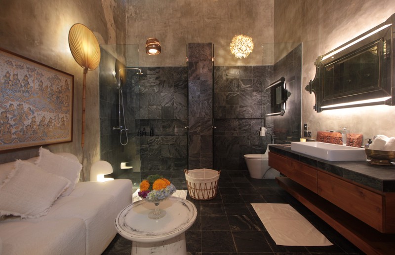 For Annual / Monthly rental - Luxury modern huge  villa with rice field view in quiet spot Canggu - Bali