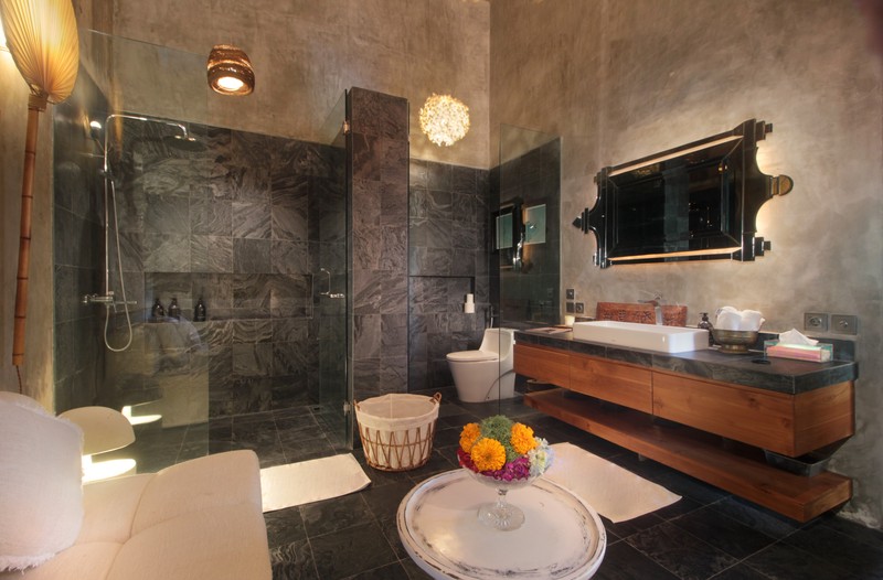 For Annual / Monthly rental - Luxury modern huge  villa with rice field view in quiet spot Canggu - Bali