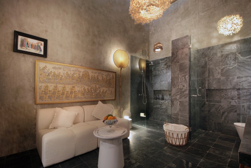 For Annual / Monthly rental - Luxury modern huge  villa with rice field view in quiet spot Canggu - Bali