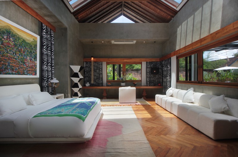 For Annual / Monthly rental - Luxury modern huge  villa with rice field view in quiet spot Canggu - Bali