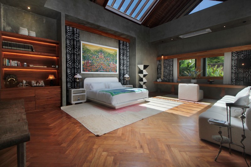 For Annual / Monthly rental - Luxury modern huge  villa with rice field view in quiet spot Canggu - Bali