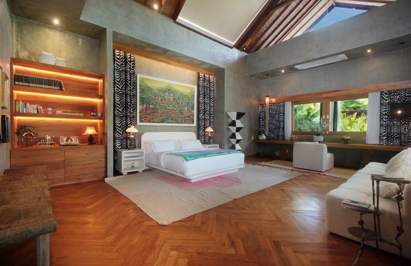 For Annual / Monthly rental - Luxury modern huge  villa with rice field view in quiet spot Canggu - Bali