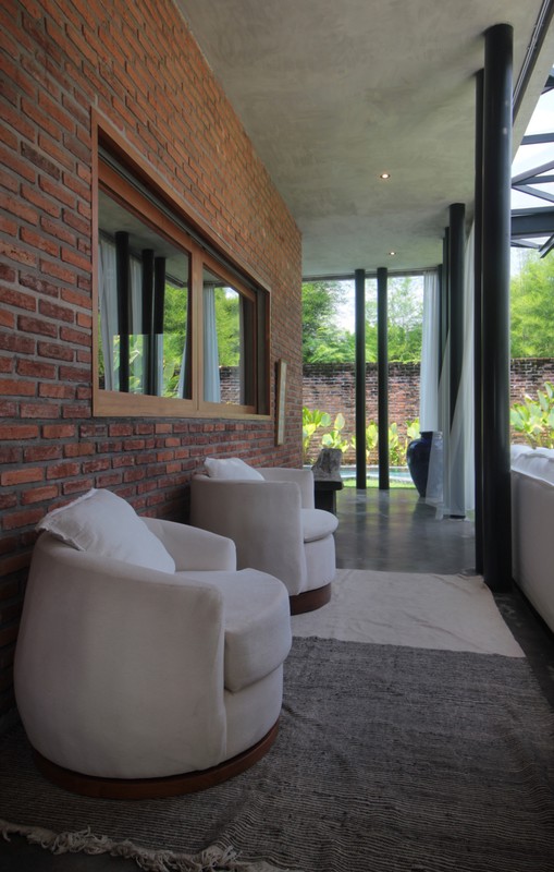 For Annual / Monthly rental - Luxury modern huge  villa with rice field view in quiet spot Canggu - Bali