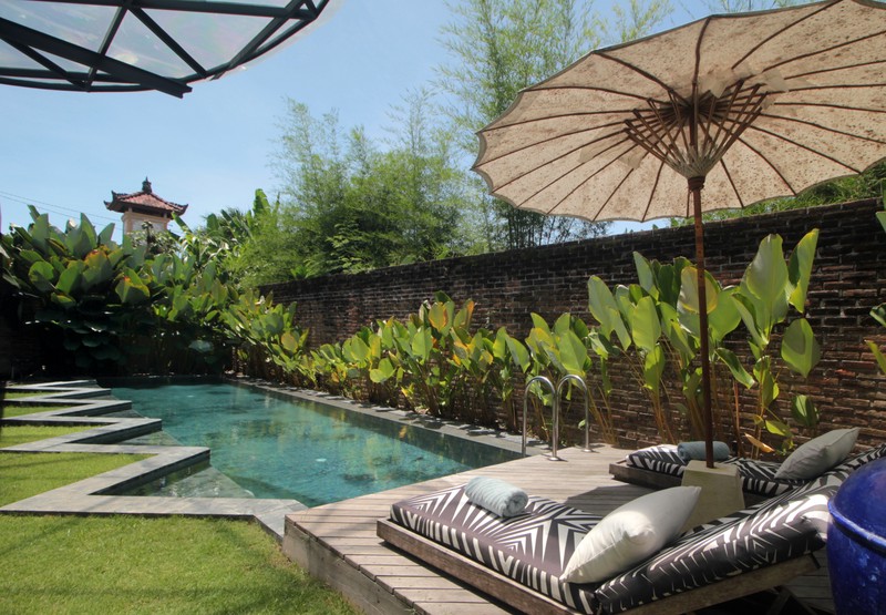 For Annual / Monthly rental - Luxury modern huge  villa with rice field view in quiet spot Canggu - Bali