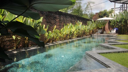 For Annual / Monthly rental - Luxury modern huge  villa with rice field view in quiet spot Canggu - Bali