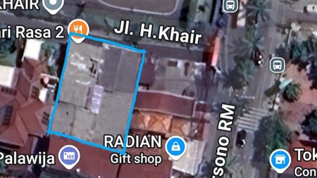 Sebidang Lahan dekat Ragunan Pasar Minggu 20M dari Harsono RM bonus bangunan lama Ruko dan Kamar Kontrakan