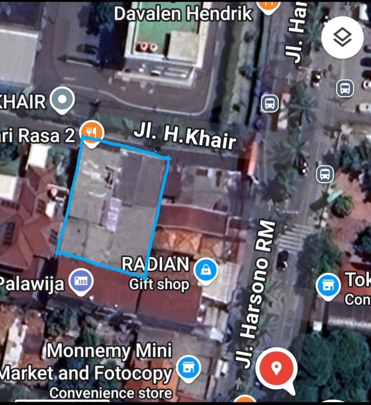 Sebidang Lahan dekat Ragunan Pasar Minggu 20M dari Harsono RM bonus bangunan lama Ruko dan Kamar Kontrakan