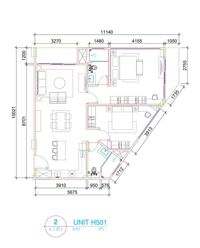 MURAH Disewakan Apartemen The Rosebay Graha Famili Tipe 2 Bedroom Corner Unit Semi Furnished - Lantai.5- View Pool And City Strategis Dekat Pakuwon Mall, Sma Petra 1, National Hospital