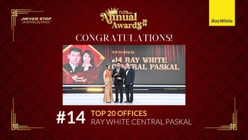 RAY WHITE CENTRAL PASKAL BANDUNG WHO IS WINNING #14 TOP 20 NATIONAL OFFICES