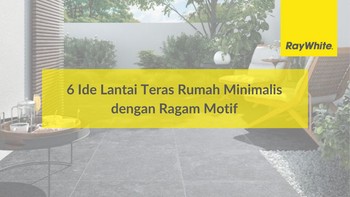 6 Ide Lantai Teras Rumah Minimalis dengan Ragam Motif