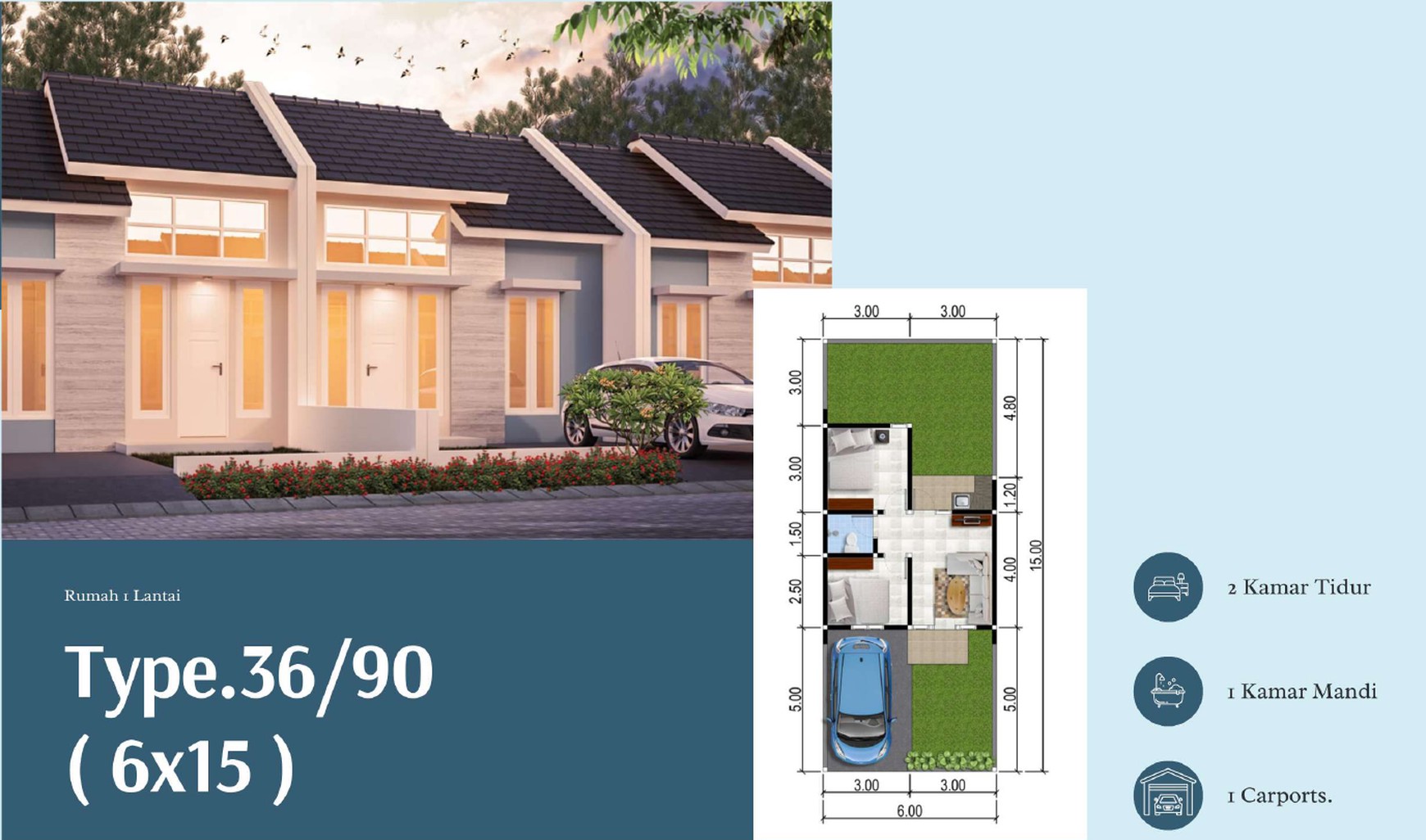 Tipe Rumah Alana Cemandi