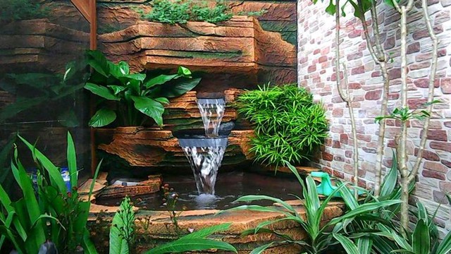 Ini Dia Cara Membuat Air Terjun Mini di Dinding Rumah yang Membuat Rumah Terasa Sejuk