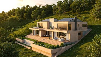 Konsep Desain Rumah Di Lahan Miring Dengan Pemandangan Indah