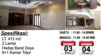 Open House di Sunter Agung Tengah Hari Sabtu & Minggu, Tanggal 3 - 4 November 2018