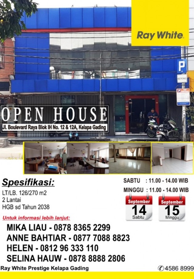 Open House di Boulevard Raya Hari Sabtu & Minggu, Tanggal 14 - 15 September 2019