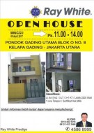 Open house di Pondok Gading Utama Hari Minggu Tanggal 9 April 2017