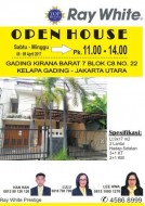 Open house di Kirana Barat Hari Sabtu & Minggu, Tanggal 8 - 9 April 2017