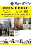 Open House di Gading Indah Utara Hari Sabtu & Minggu, Tanggal 8 - 9 April 2017