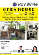 Open House di Gading Kirana Barat Hari Sabtu & Minggu, Tanggal 15 - 16 April 2017