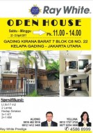 Open House di Gading Kirana Barat Hari Sabtu & Minggu, Tanggal 22 - 23 April 2017