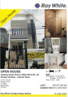  Open House di Gading Indah Utara Hari Sabtu & Minggu, Tanggal 15 - 16 Juli 2017