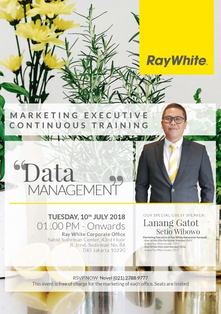 Our Marketing Manager being a speaker to Sharing about Data Management on 10 July 2018